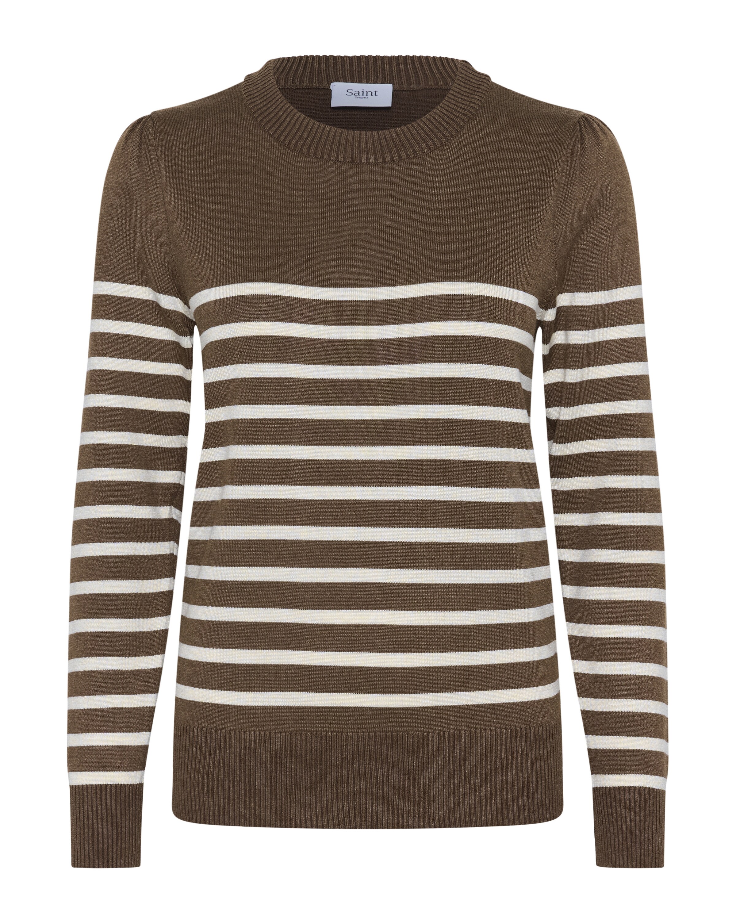SAINT TROPEZ Sweater 'Mila' in Brown: front