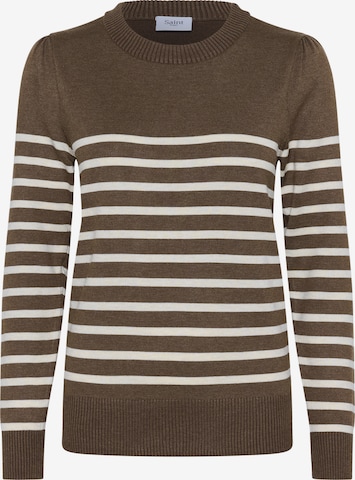 SAINT TROPEZ - Pullover 'Mila' em castanho: frente