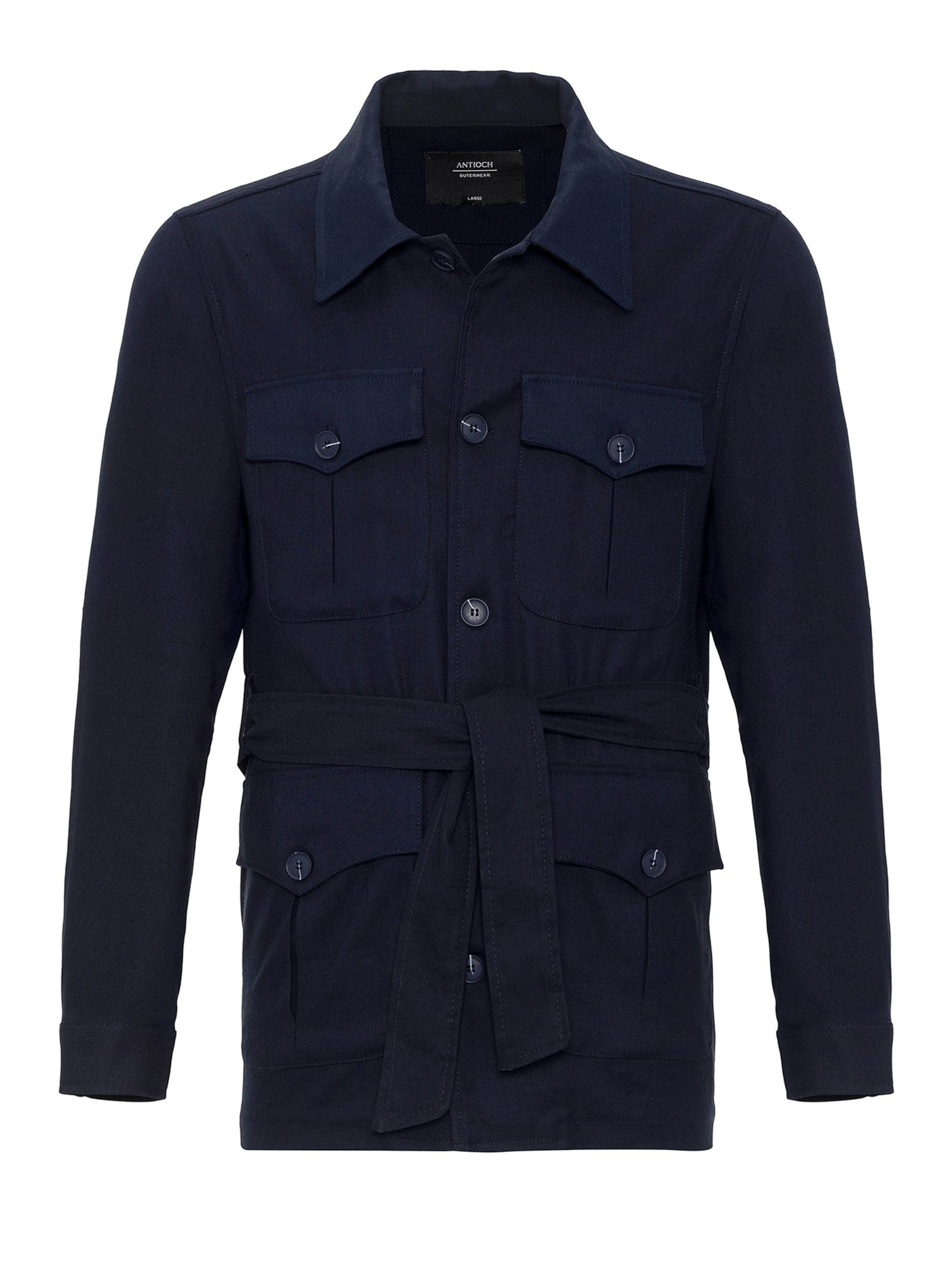 Antioch Välikausitakki värissä sininen: etupuoli