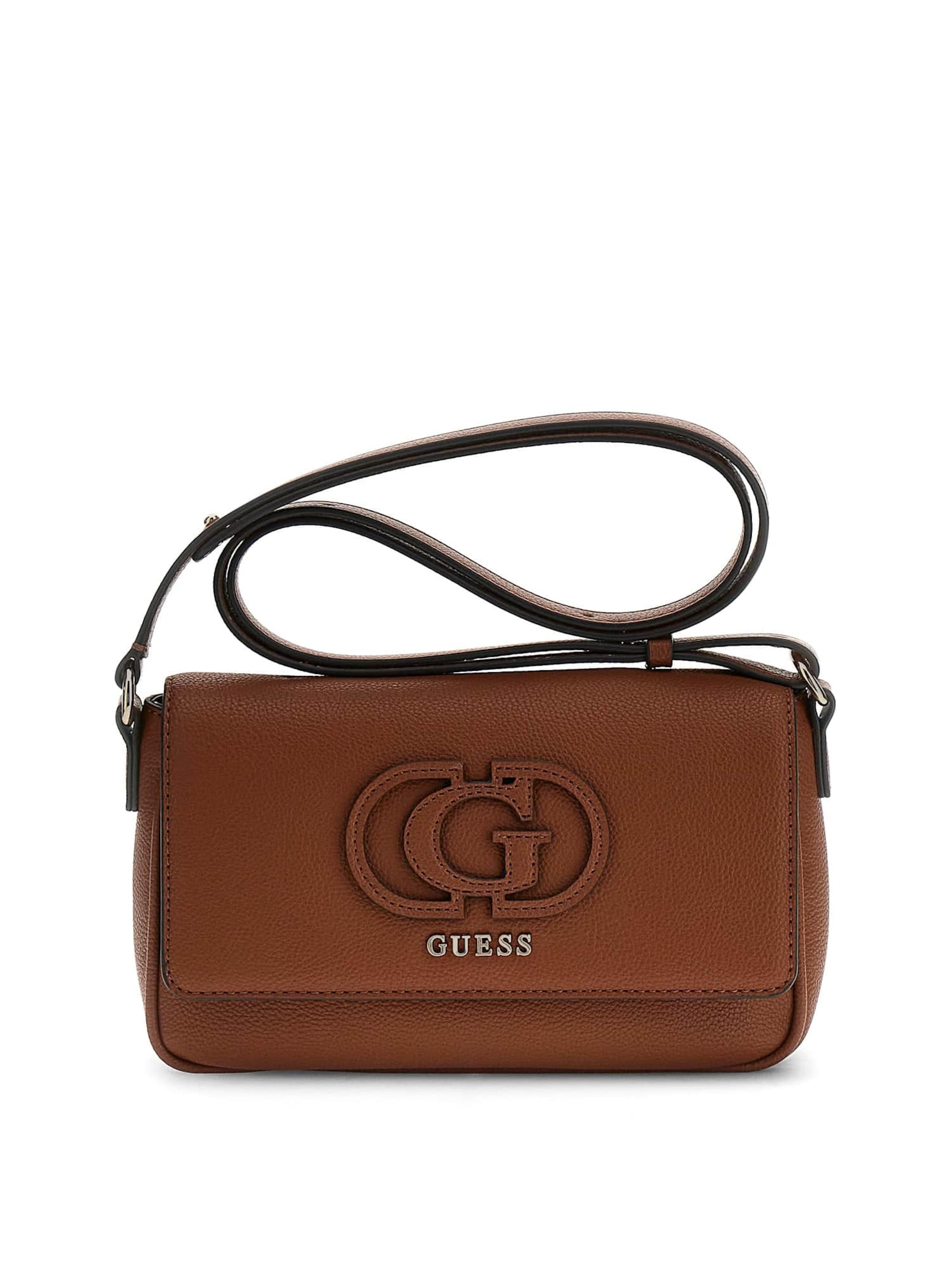 Borsa a tracolla 'Isola' di GUESS in marrone: frontale