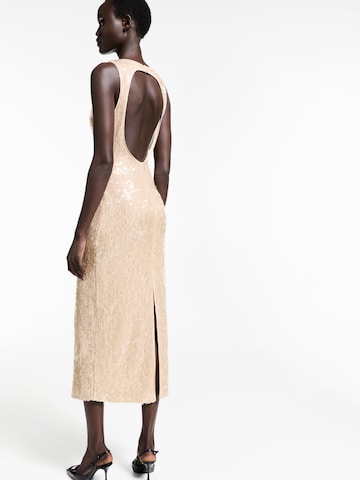 Robe de cocktail 'XGEMINIS' MANGO en beige