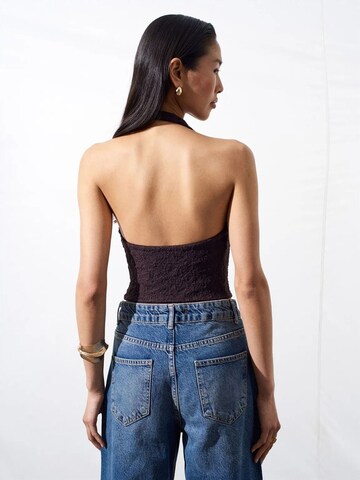 Dilvin Top in Brown