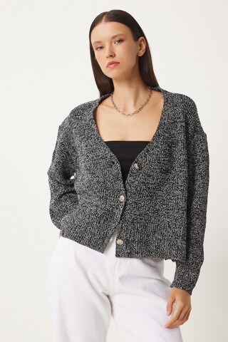 Happiness İstanbul Cardigan i grå: forside