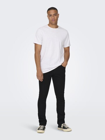 Coupe slim Jean 'ONSLOOM' Only & Sons en noir