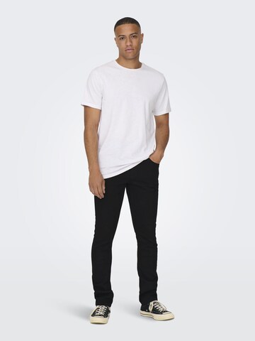 Only & Sons Slimfit Jeans 'LOOM' in Zwart