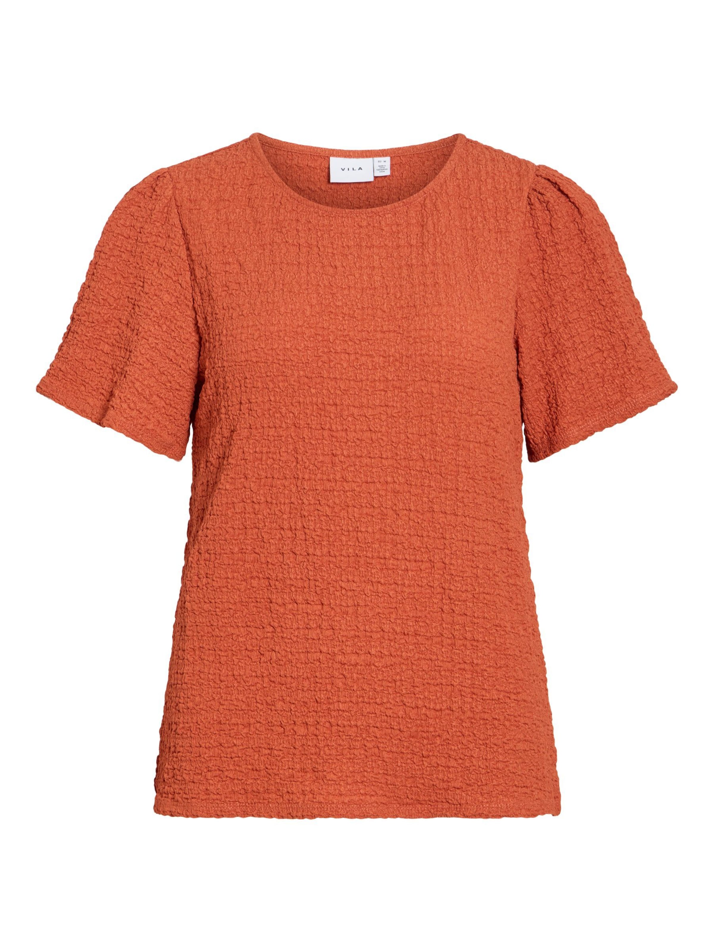 VILA - Camiseta en naranja: frente