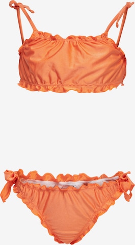 KIDS ONLY Bustier Bikini - narancs: elől