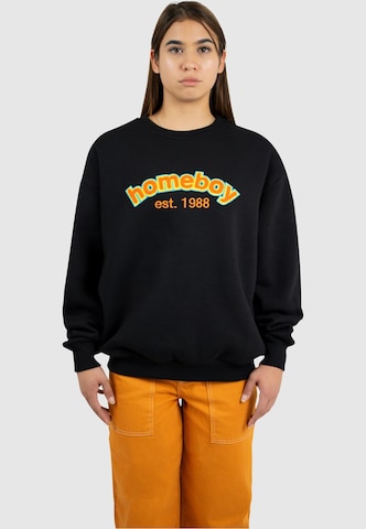 HOMEBOY Sweatshirt '90´s Chenille' in Black