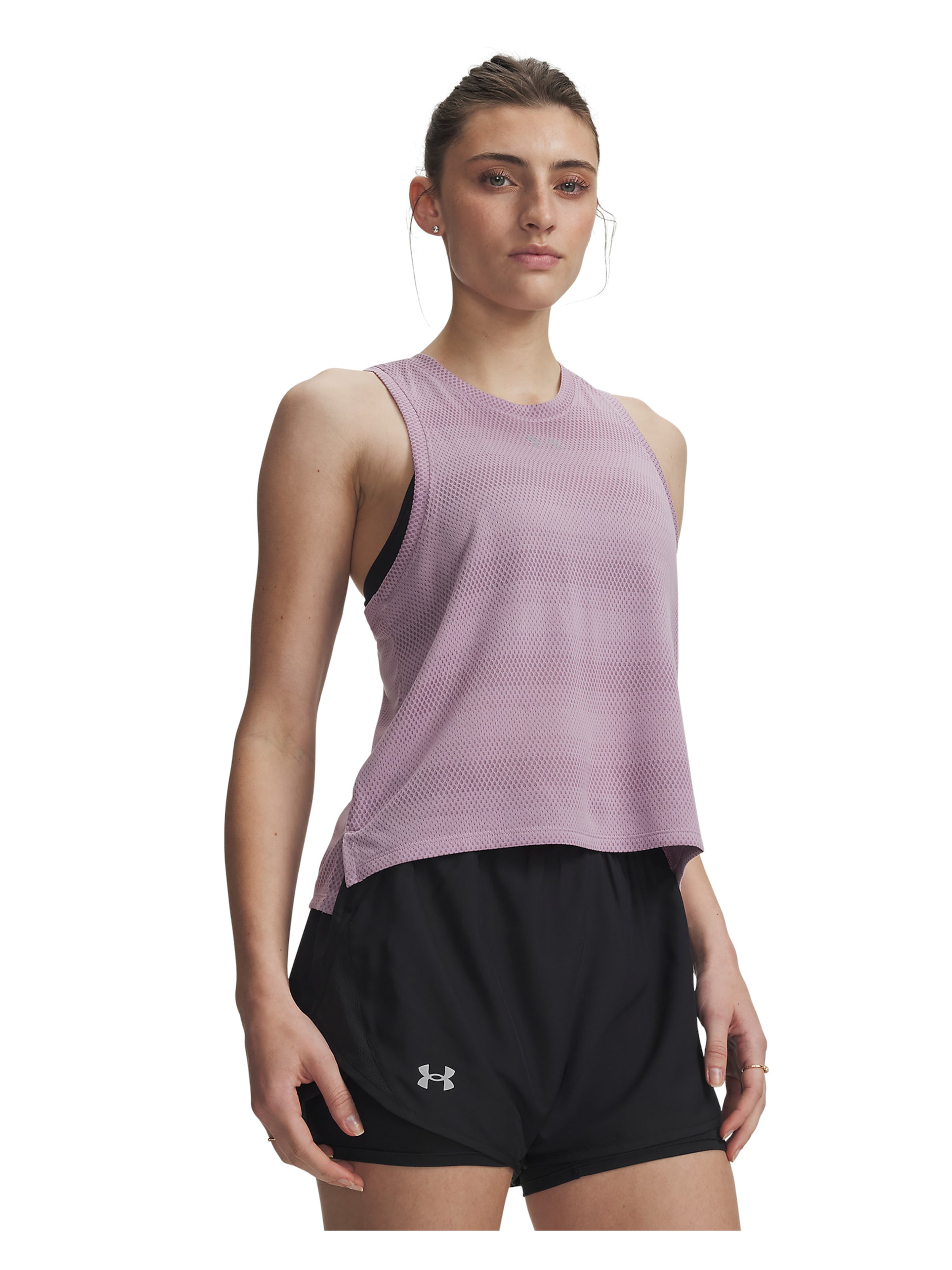 UNDER ARMOUR Sporttop 'Velociti' in Roze: voorkant