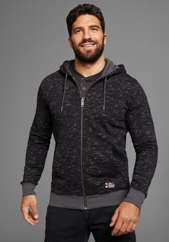 Man's World Sweatjacke in Schwarz