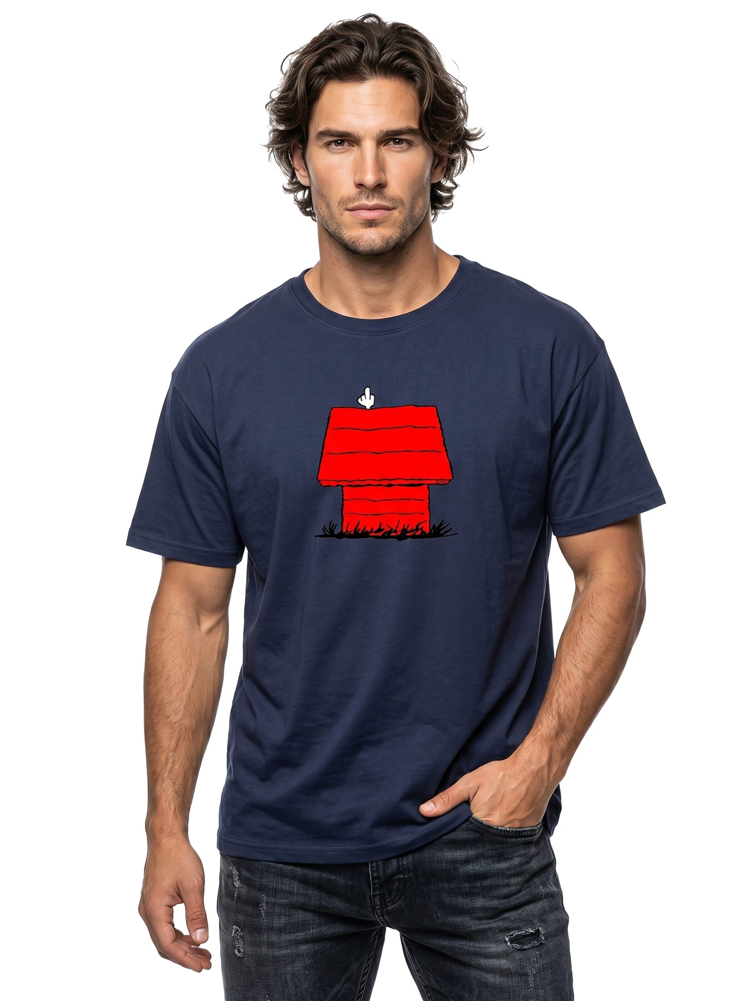 MAKAYA Shirt 'Dog House' in Blue