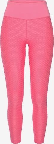 Skinny Pantalon de sport LASCANA ACTIVE en rose : devant