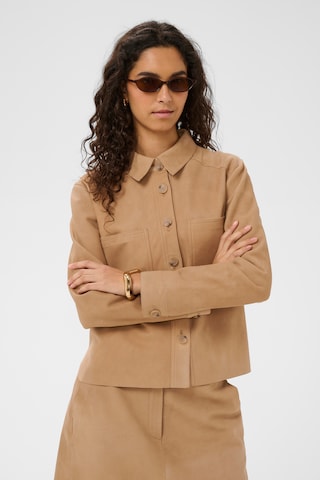 SOAKED IN LUXURY Bluse  'SLParvati' in Beige: Vorderseite