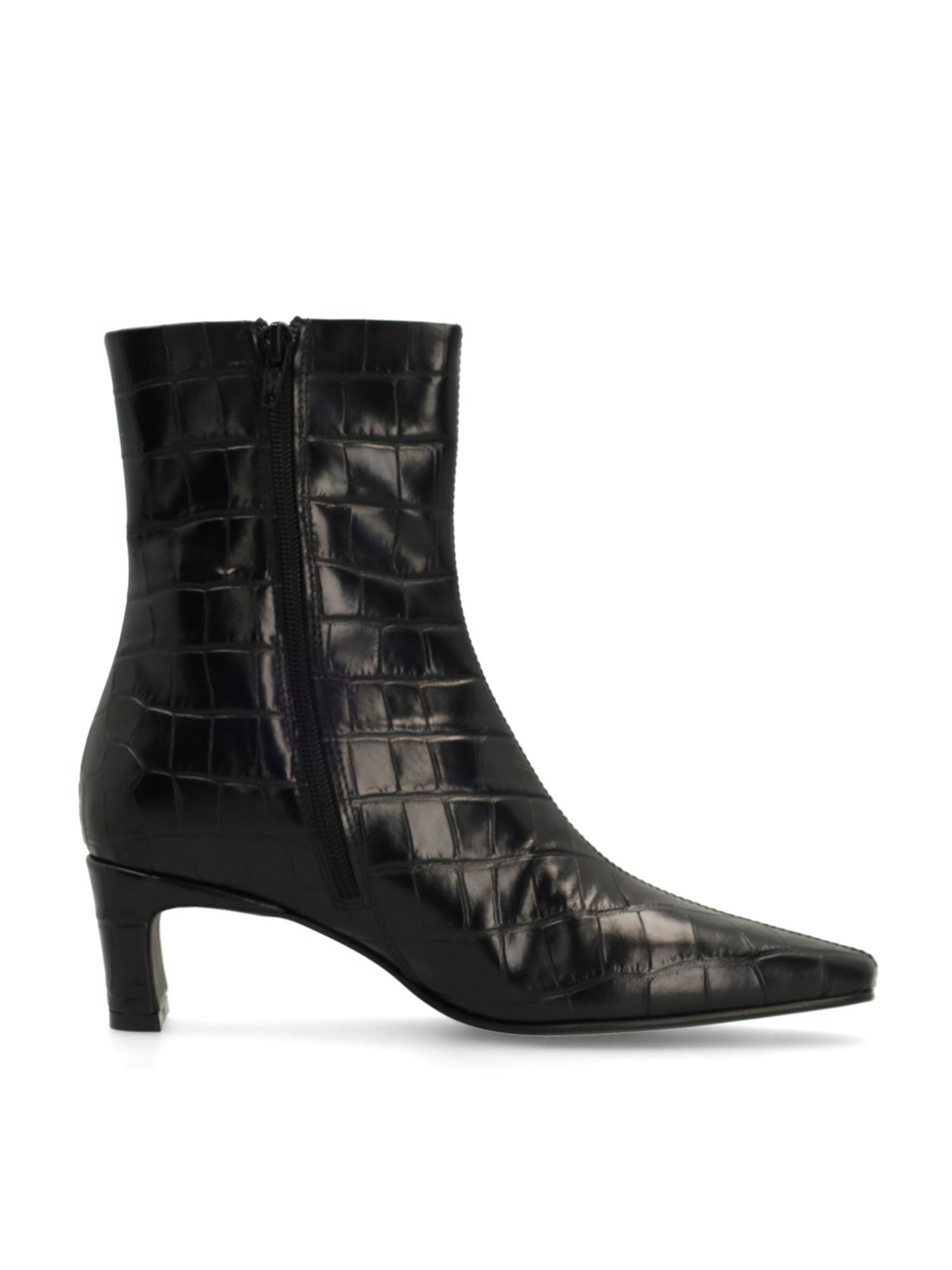 MANFIELD Stiefelette in Schwarz