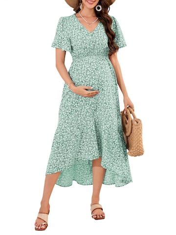 Yesfashion Dress in Green: front