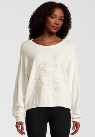 Frogbox Pullover 'Kermit' in Beige: Vorderseite