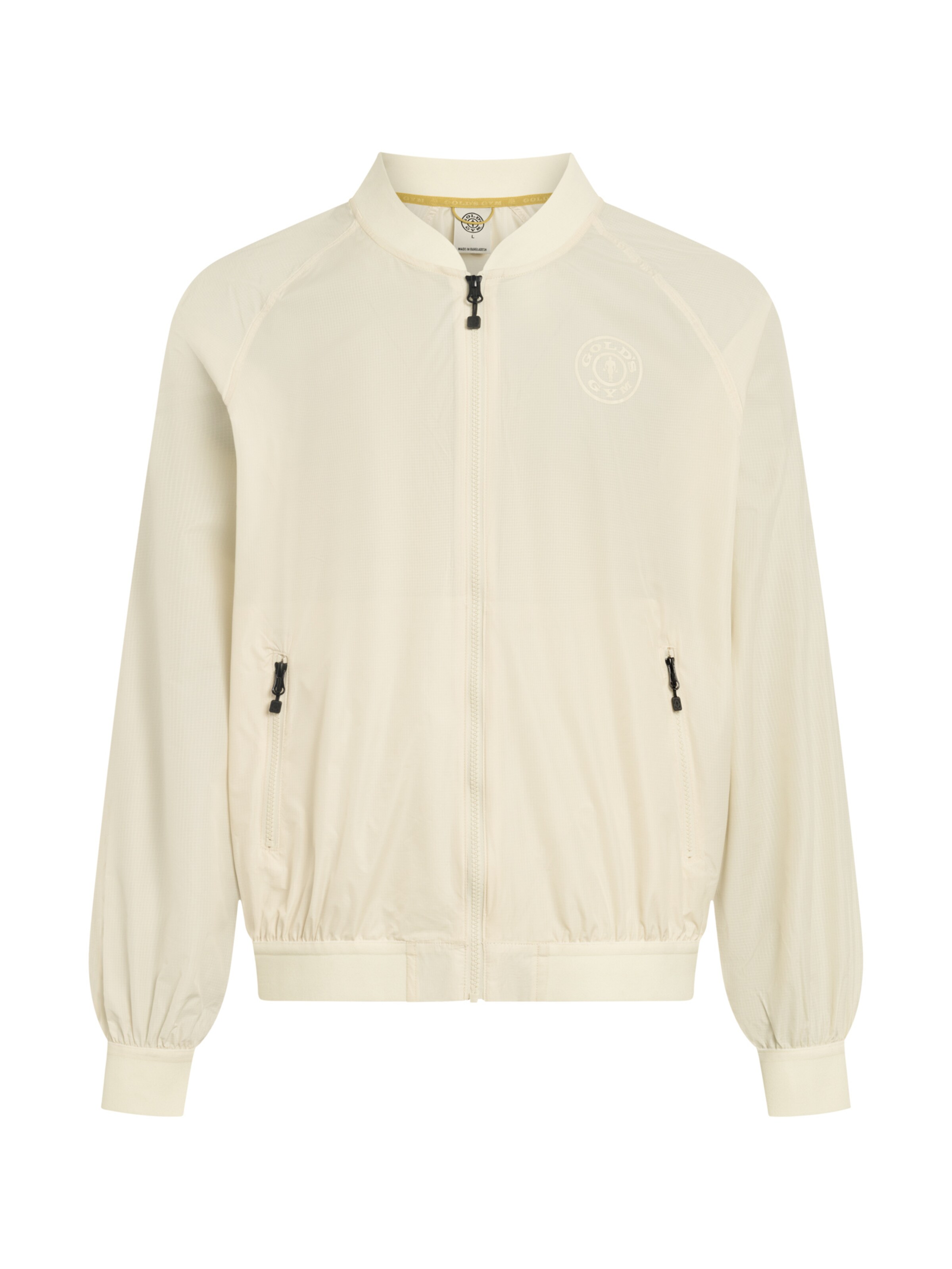 GOLD´S GYM APPAREL Between-season jacket in White: front