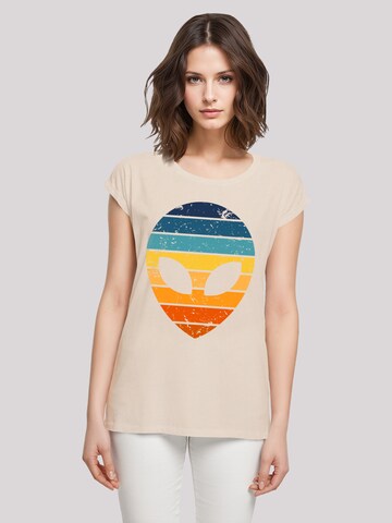 F4NT4STIC Shirt 'Alien Sonnenuntergang Retro' in Beige: front