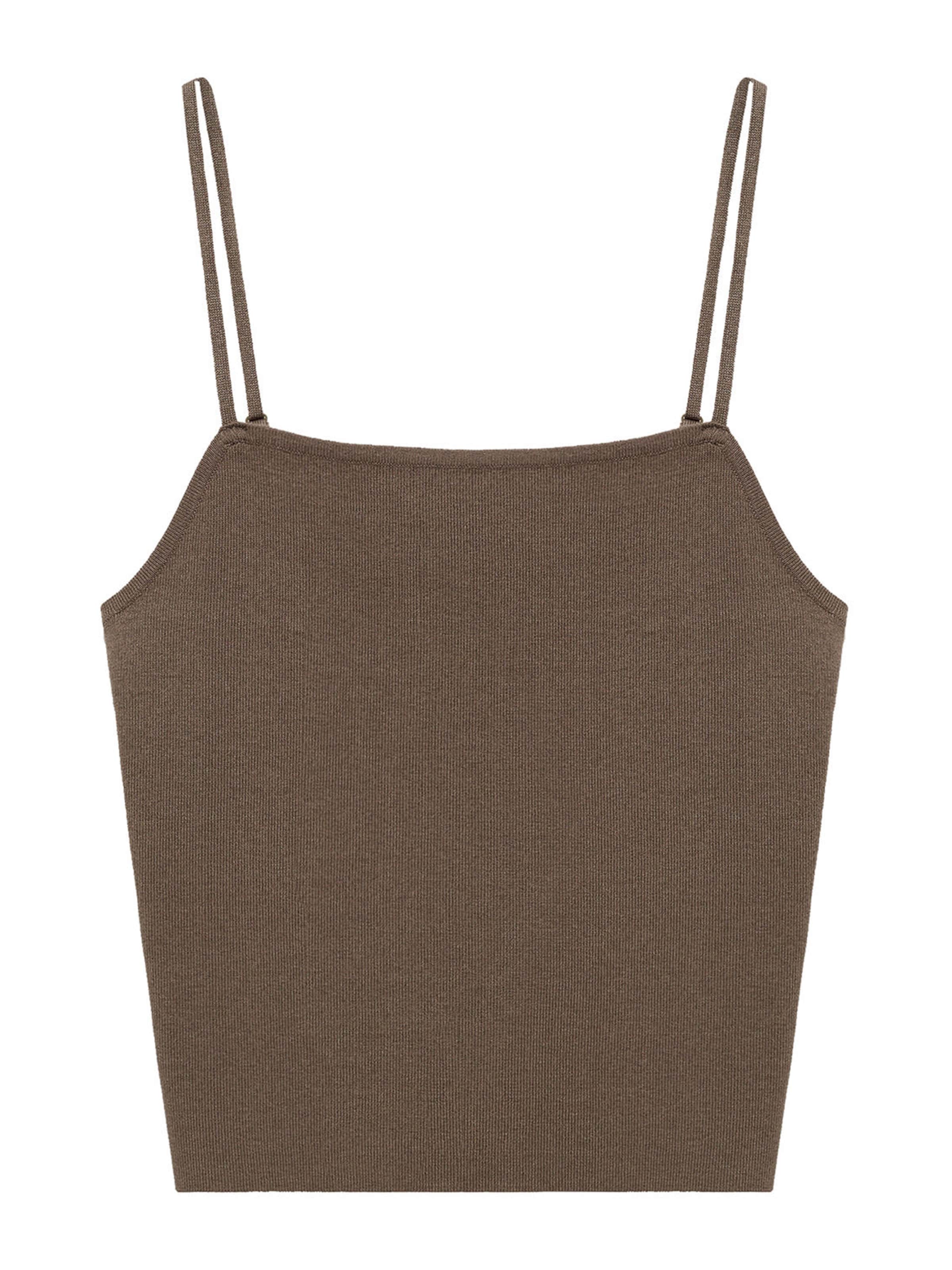 MANGO Knitted top 'TAMARIZ' in Green: front