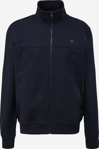 s.Oliver Zip-Up Hoodie in Blue: front