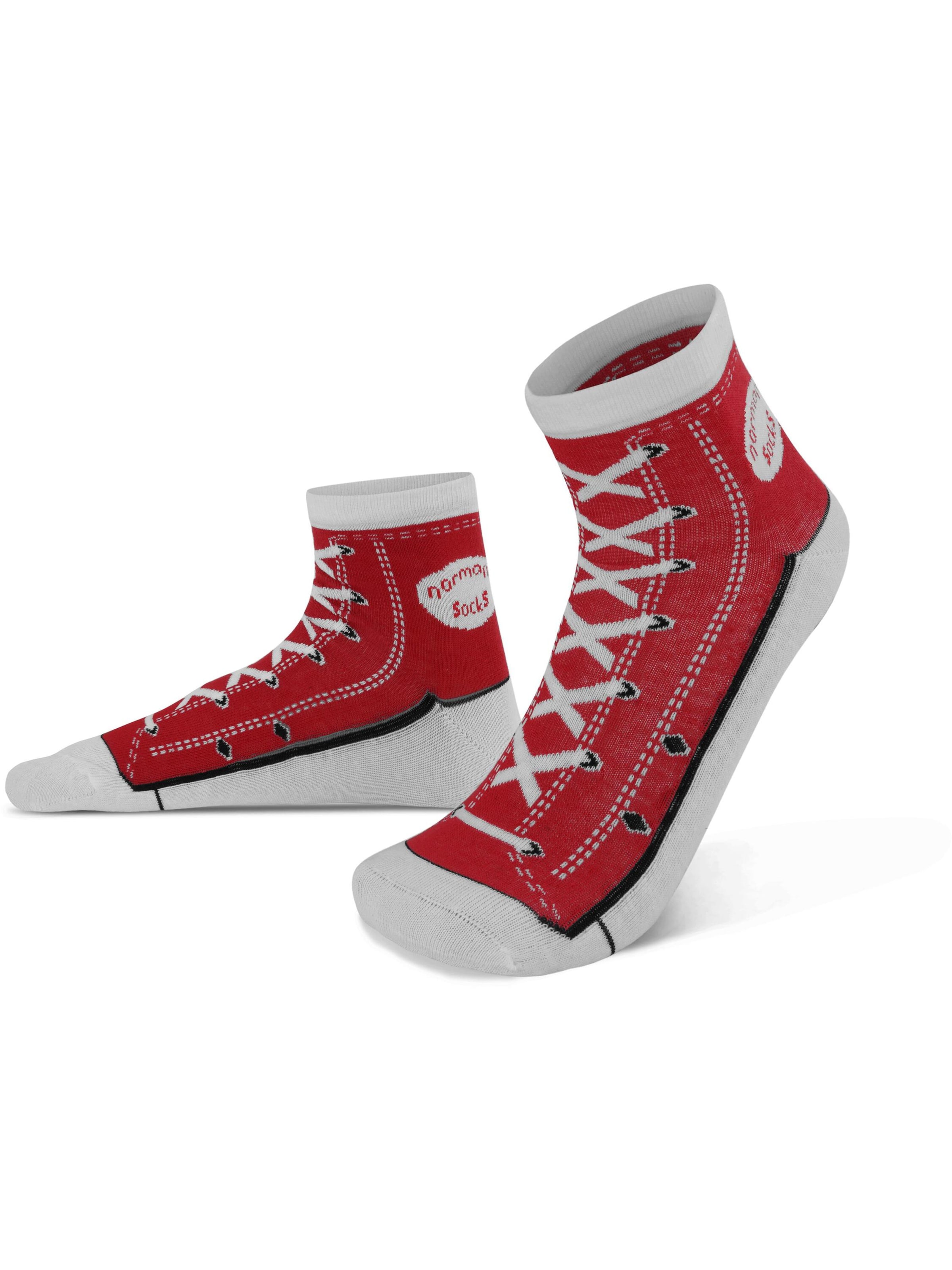 Chaussettes normani en rouge : devant