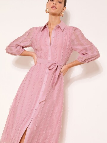 Lipsy Платье-рубашка в Ярко-розовый