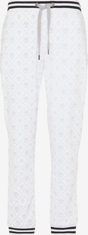 Carlo Colucci Tapered Pants in White: front