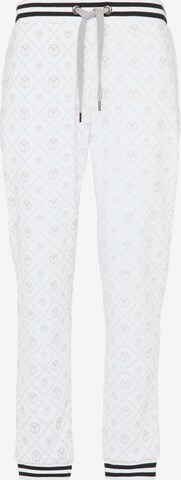 Carlo Colucci Tapered Broek in Wit: voorkant