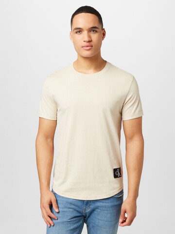 Calvin Klein Jeans Shirt in Beige: front