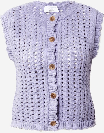 florence by mills exclusive for ABOUT YOU Knit Cardigan in Purple: front