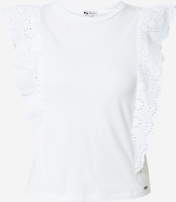 Pepe Jeans - Camiseta en blanco: frente