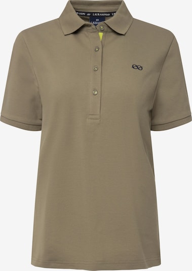 LAURASØN Shirt in cappuccino / neongelb, Produktansicht