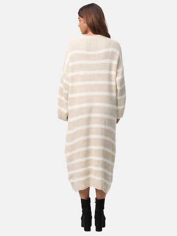 Abito in maglia di Elara in beige