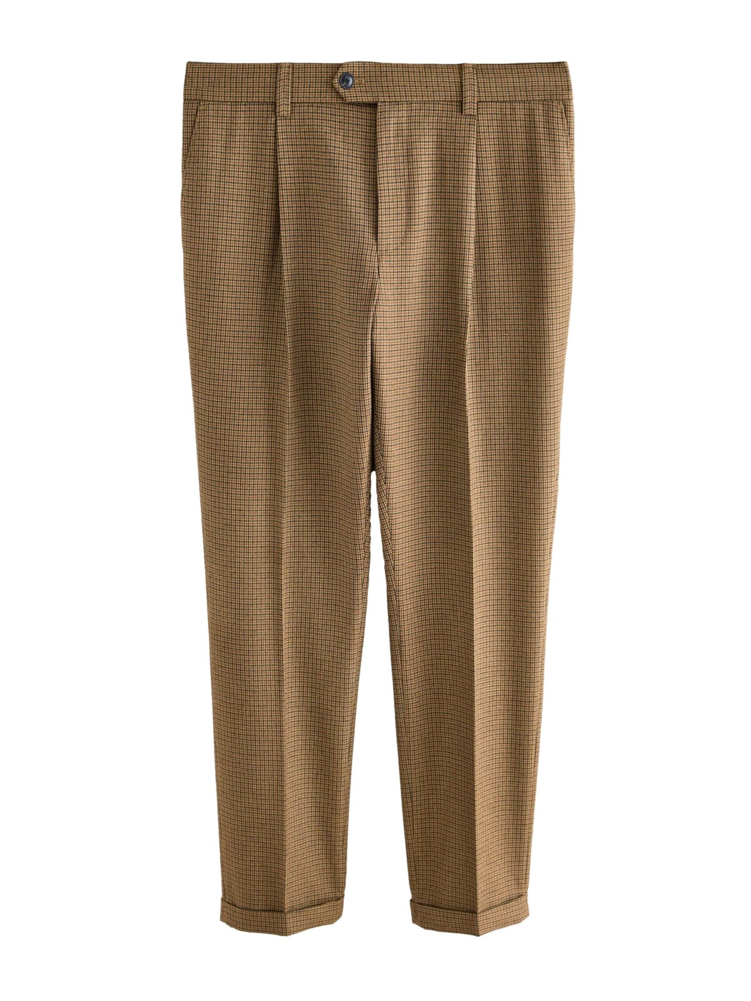Next Trousers with creases in Brown / Black, Item view
