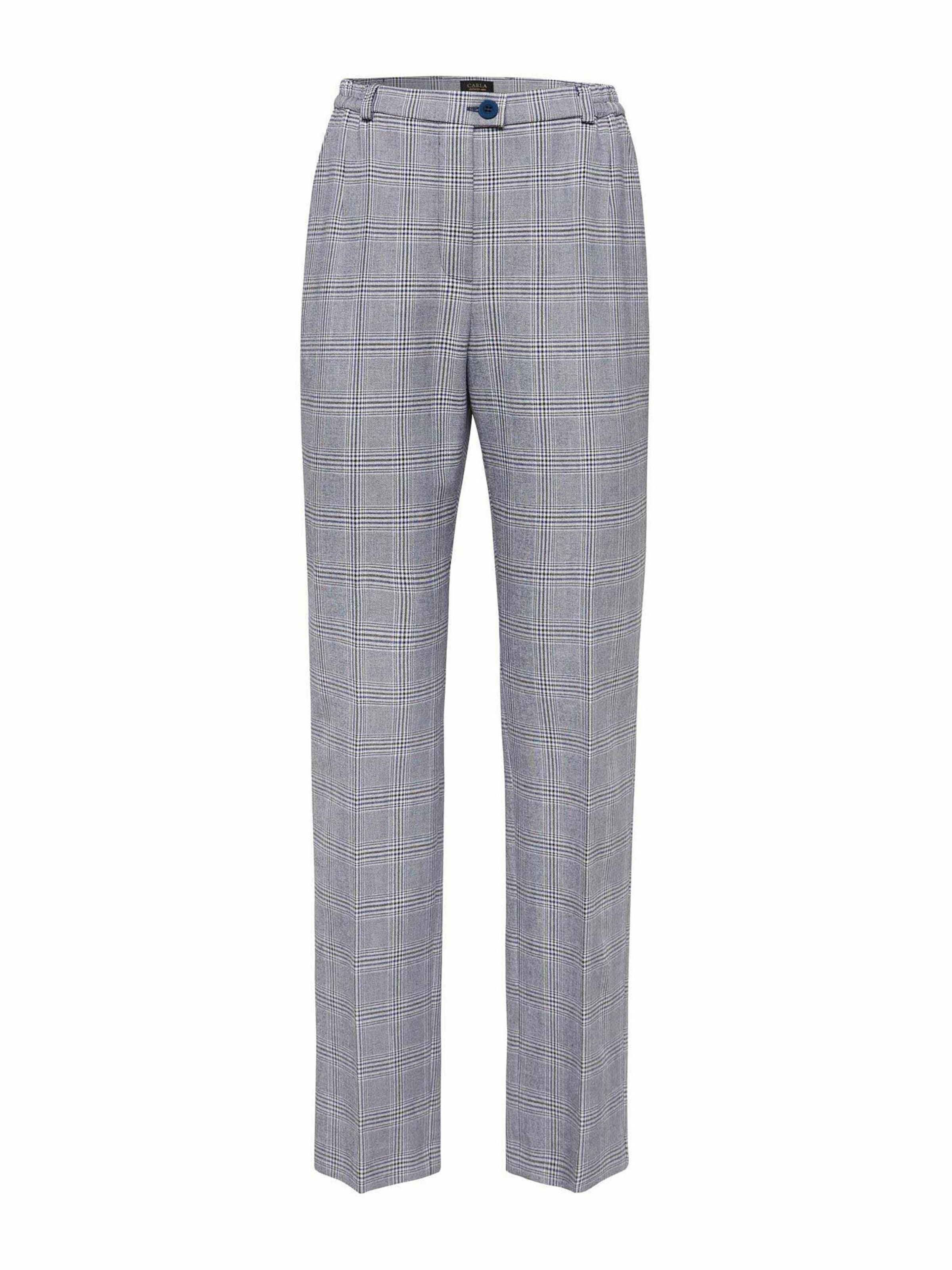 Regular Pantalon à plis 'Anna' Goldner en gris : devant