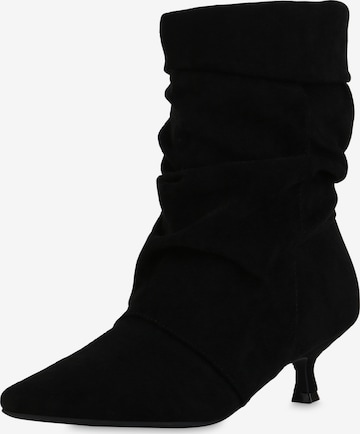 Van Hill Enkellaarsjes 'Kristina' in Zwart: voorkant