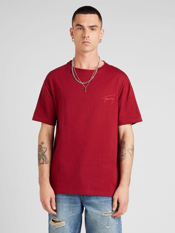 T-Shirt Tommy Jeans en rouge : devant
