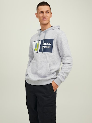 Bluză de molton 'Logan' de la JACK & JONES pe gri: față