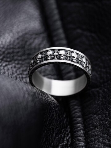 REYTEL Ring 'MEMENTO MORI' in Silber