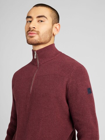 TOM TAILOR Sweater in Red