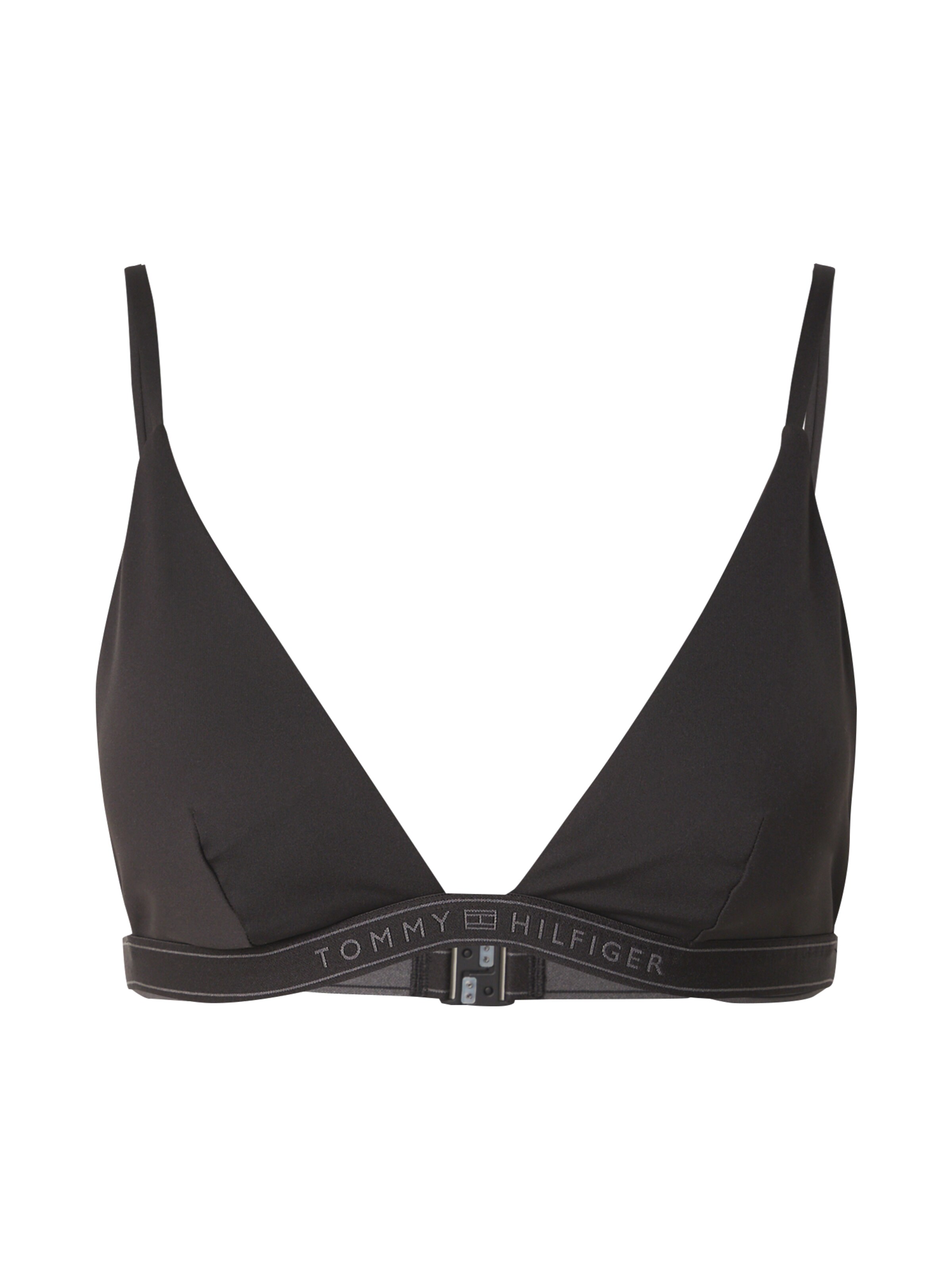 Sutien costum de baie de la Tommy Hilfiger Underwear pe negru: față