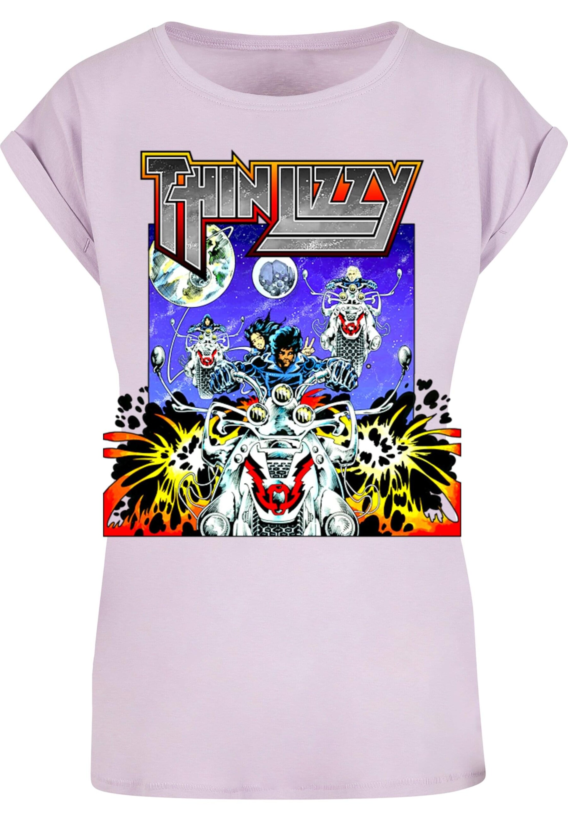 T-shirt 'Thin Lizzy - TL Rocker' Merchcode en violet : devant