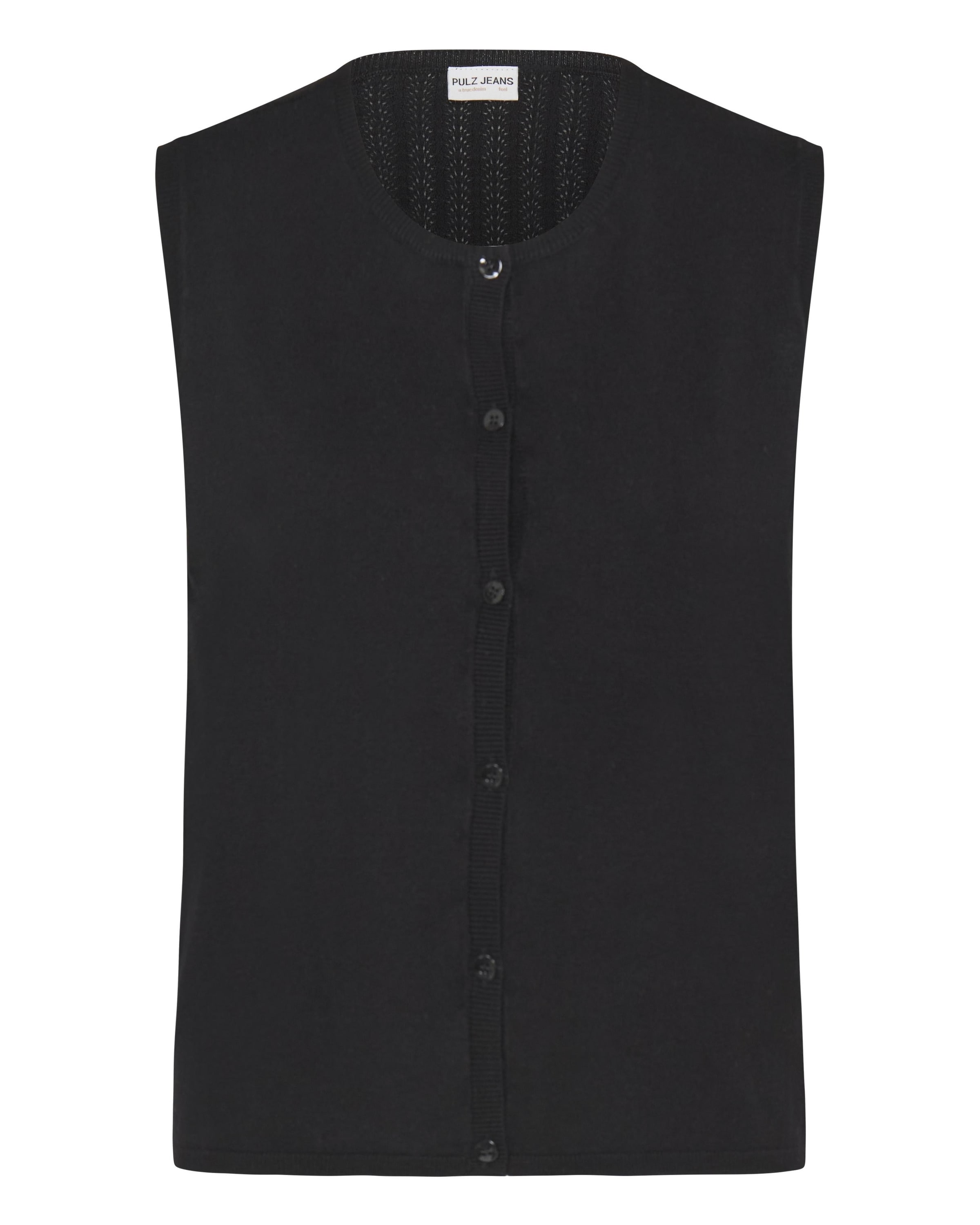 Pulz Bluse 'SARA' in Schwarz: Vorderseite