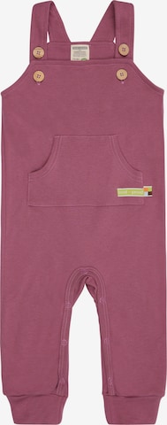loud + proud Loose fit Overalls in Purple: front