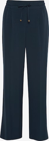 b.young Wide leg Broek 'BYDANTA' in Blauw: voorkant