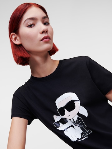 Karl Lagerfeld T-Shirt 'Ikonik 2.0' in Schwarz