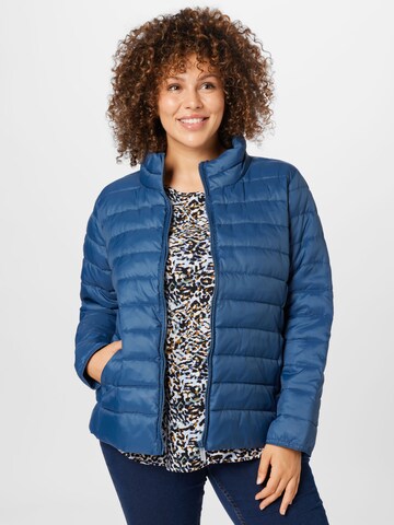 ONLY Carmakoma Between-season jacket 'Tahoe' in Blue: front