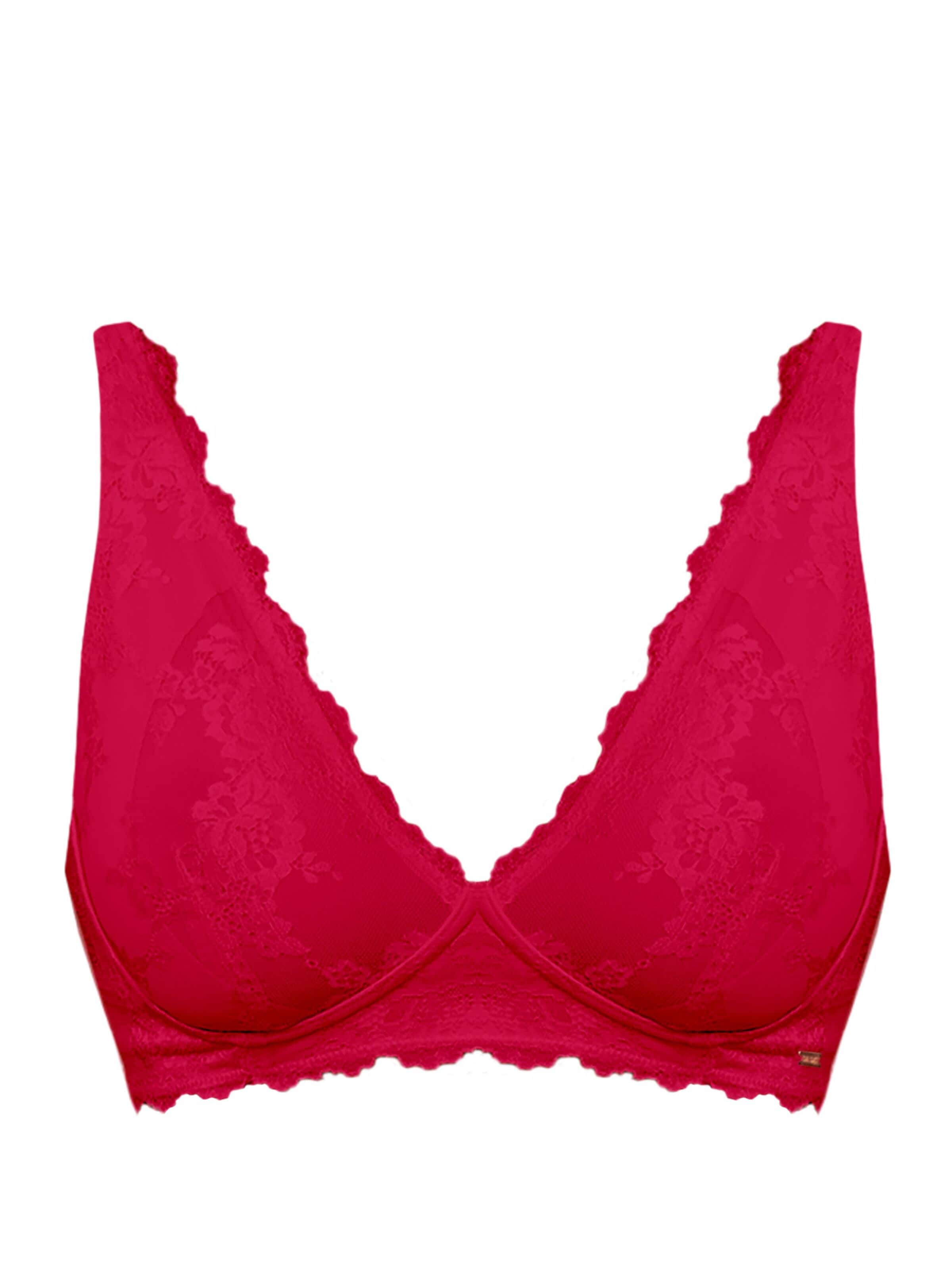 Royal Lounge Intimates Bralette Bra 'Royal Dream' in Red: front