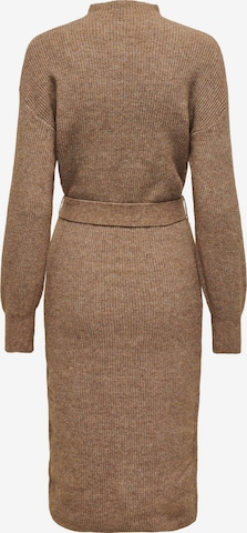 ONLY Knitted dress 'THILDE' in Brown