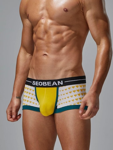 SEOBEAN Boxershorts 'Love Heart' in Gelb: Vorderseite